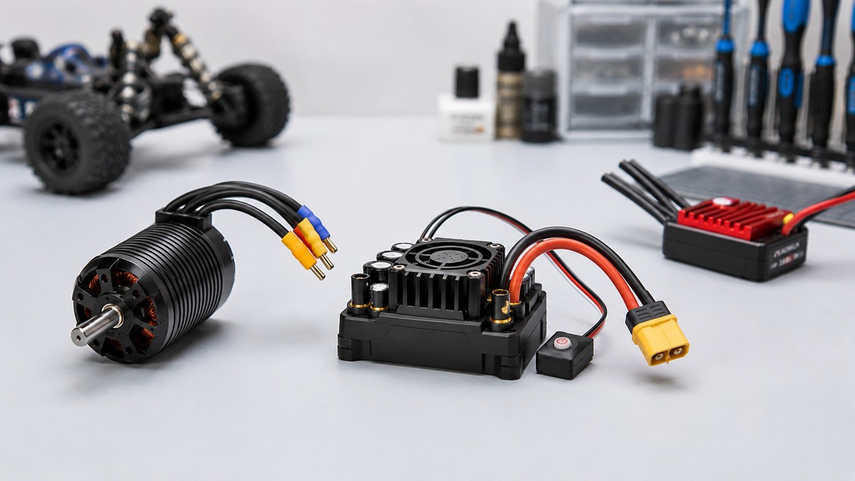 How to Match an RC Motor to Your ESC Without Guessing setup on an RC workbench